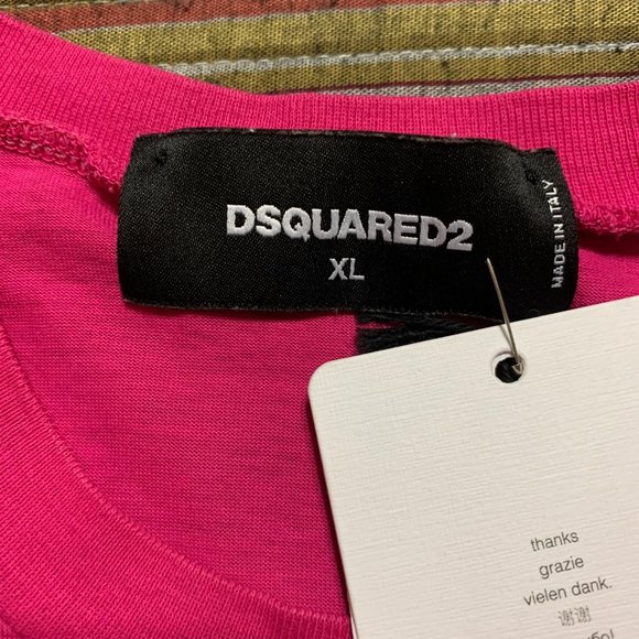 DSQUARED2 Graphic Pink T-Shirt - Picture 5 of 5